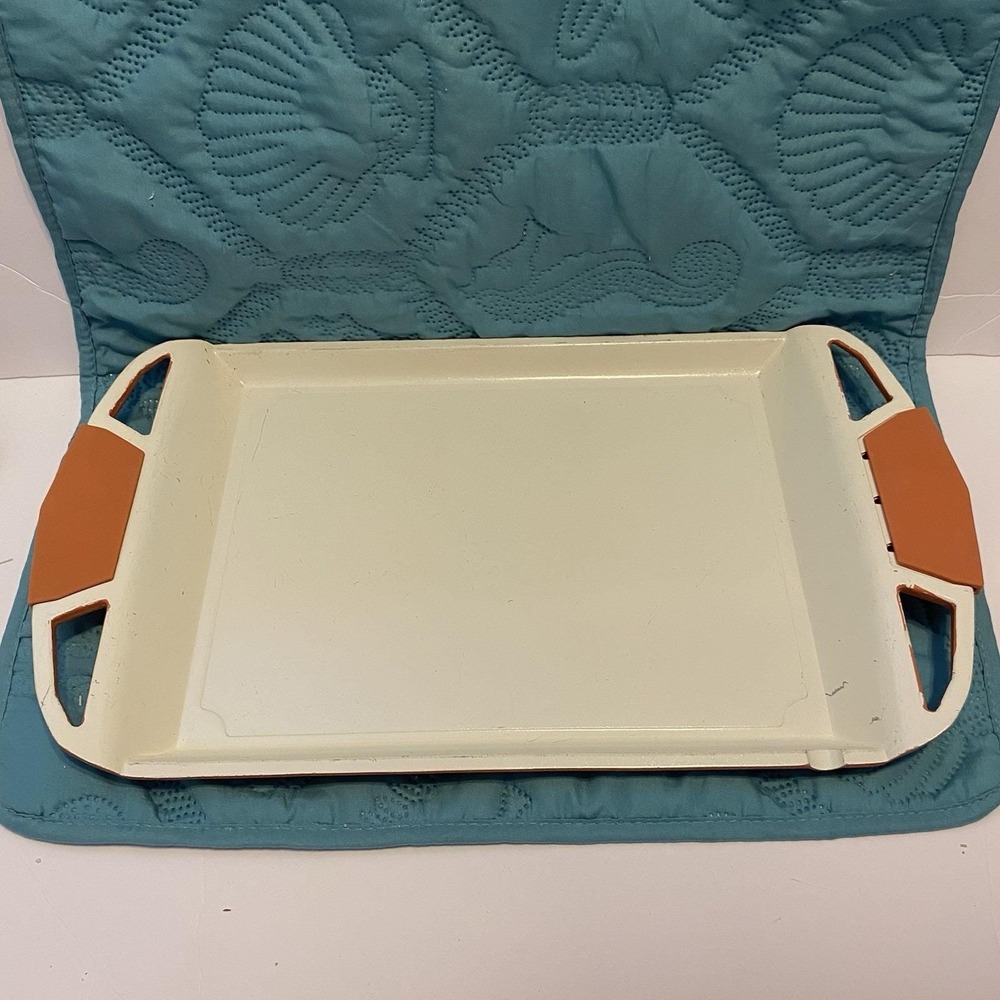 Lorena Garcia Technolon+ Ceramic Nonstick Cook & Serve Tray‎ 19 X 11" MCM Orange